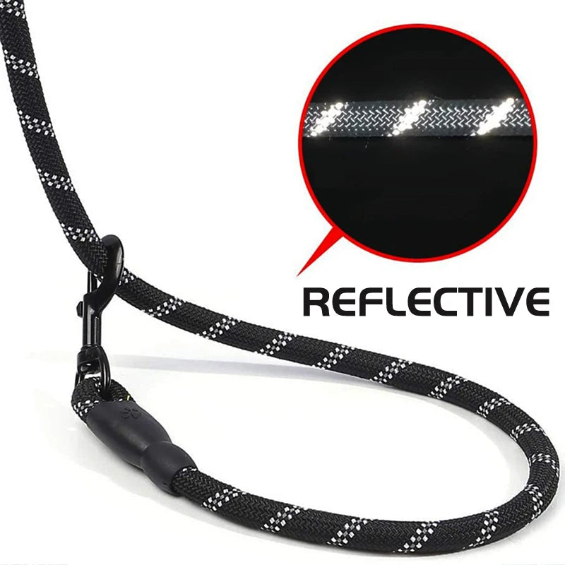 Dual Dog Leash No Tangle Strong Pet Leashes Rope Shock Absorbing Elastic Nylon Lead Reflective for Double Two Small Large Dogs