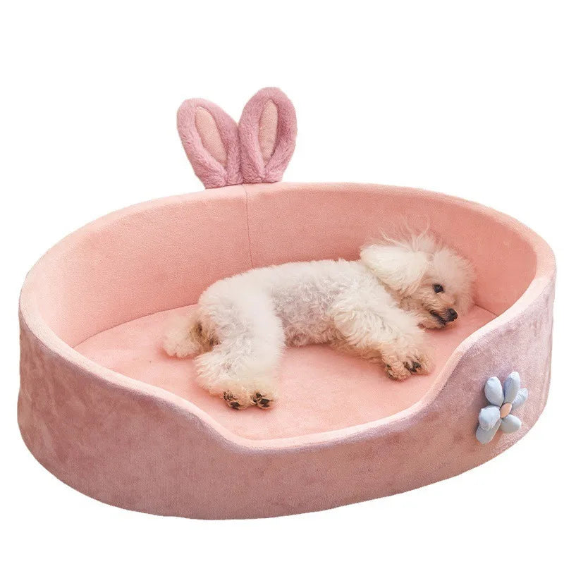 Dog Bed Washable Kennel Four Seasons Pet Large Sofa plus Velvet Thick Deep Sleep Cushion Puppy Mat for Small to Large Dogs