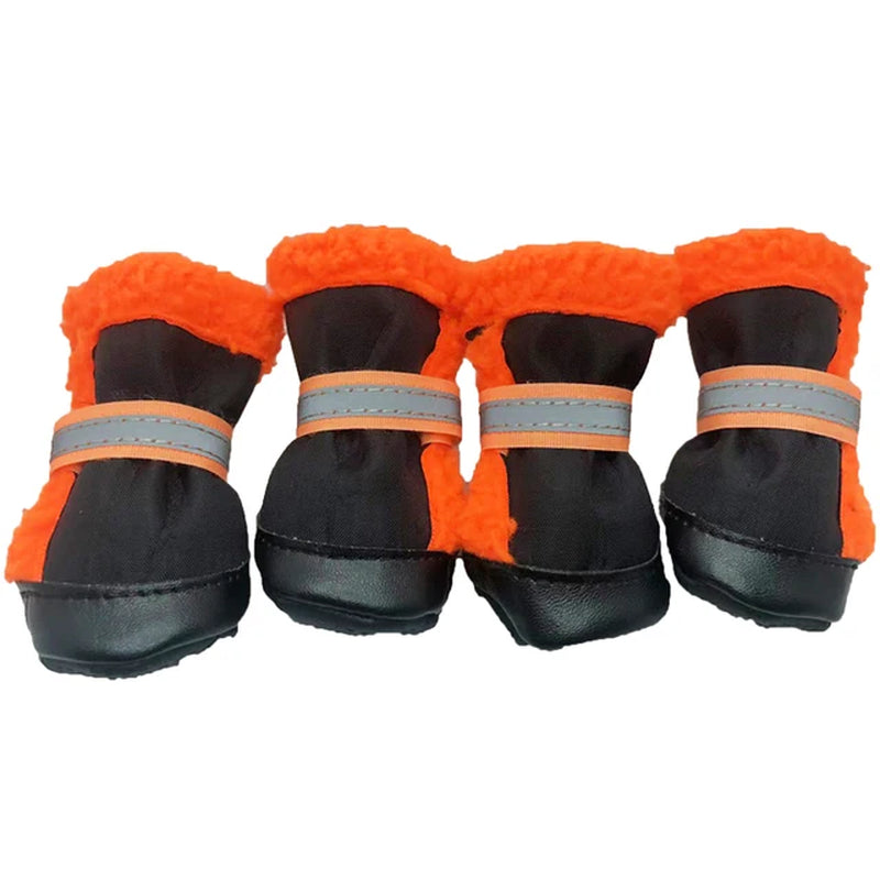 Pet Shoes for Small Dogs Reflective Non Slip Wear Resistant Winter Warm Boots for Bichon Corgi Chihuahua York Teddy Soft-Soled
