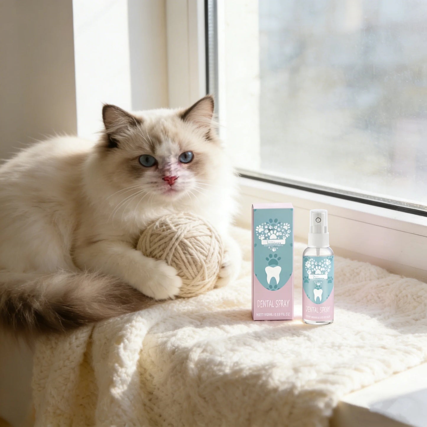 Pet Oral Care Spray for Dogs & Cats – Fresh Breath & Deep Teeth Cleaning (100ml)