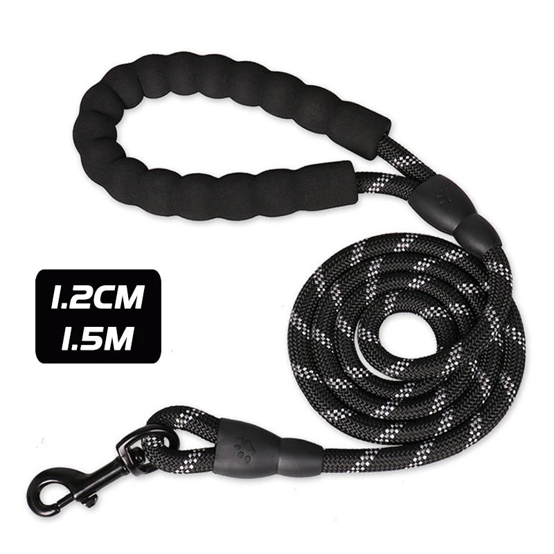 Dual Dog Leash No Tangle Strong Pet Leashes Rope Shock Absorbing Elastic Nylon Lead Reflective for Double Two Small Large Dogs