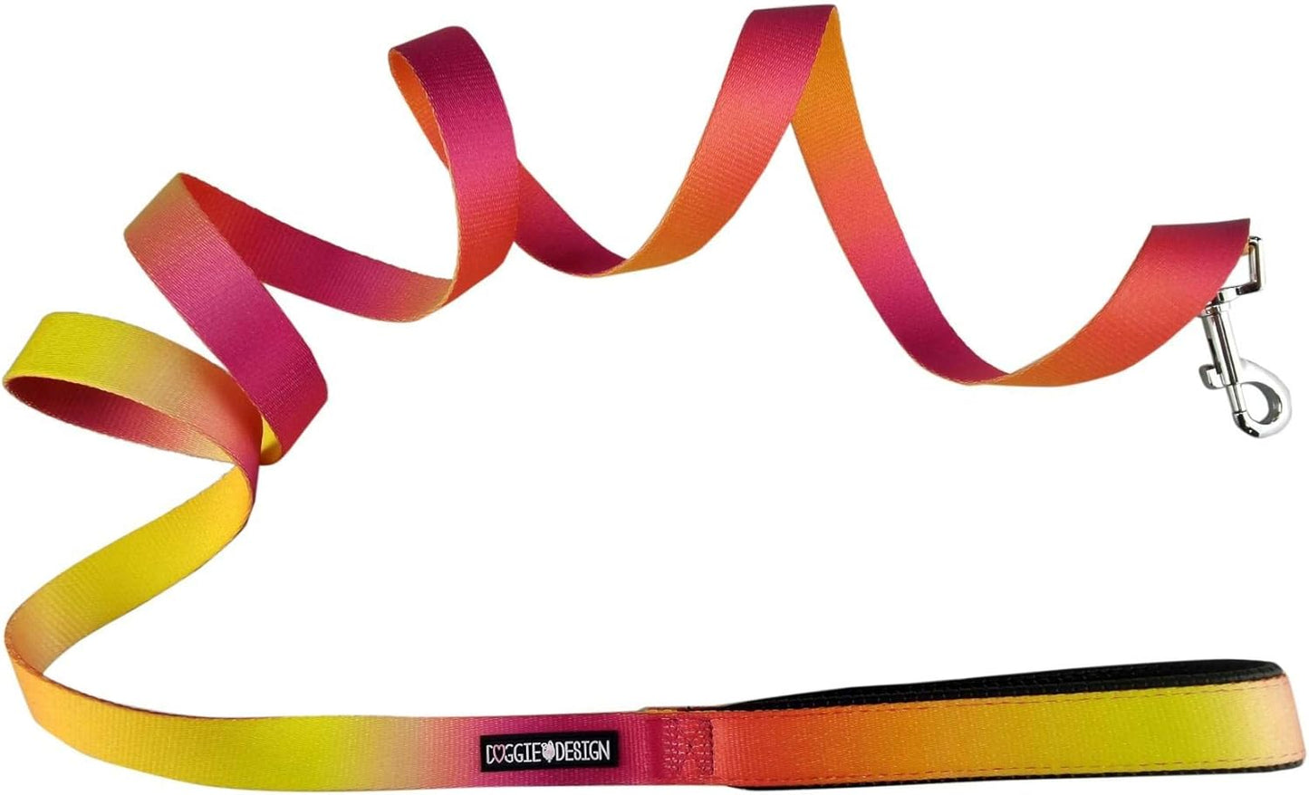 Ombre Leash (1 Inch Wide X 6 Feet Long, Raspberry Sundae)