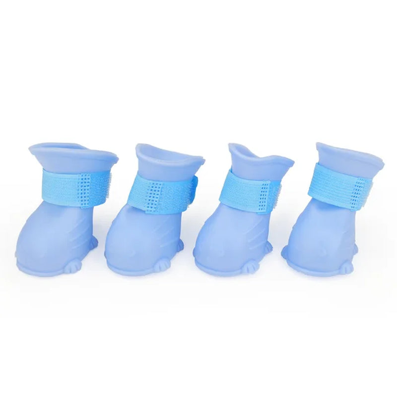 Small Dog Shoes Puppy Silicone Anti-Slip Boots Waterproof Pet Rain Shoe for Mini Dog