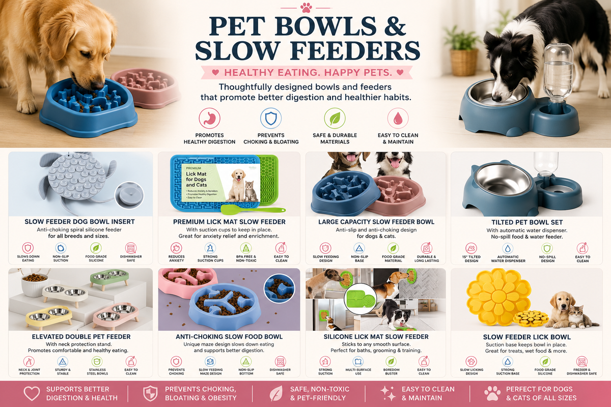 Pet Bowls & Slow Feeders