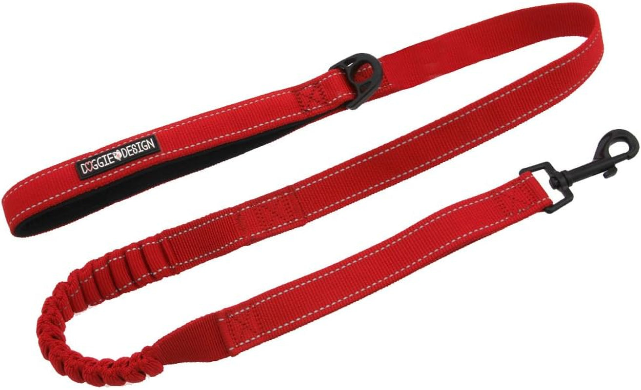 Soft Pull Traffic Dog Leash (Red)