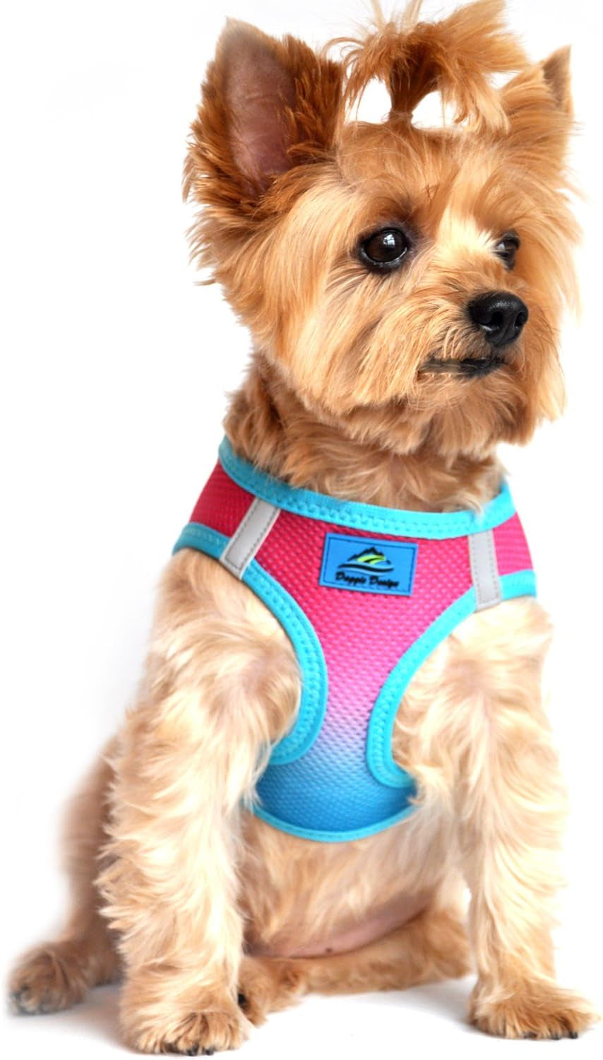 American River Dog Harness Ombre Collection - Raspberry Sundae 