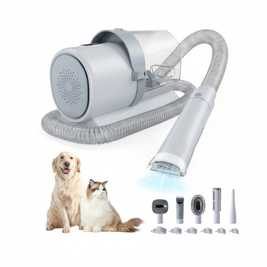 Professional Dog Grooming Kit with Clippers, 2.5L Vacuum Cup & 5 Groomer Tools