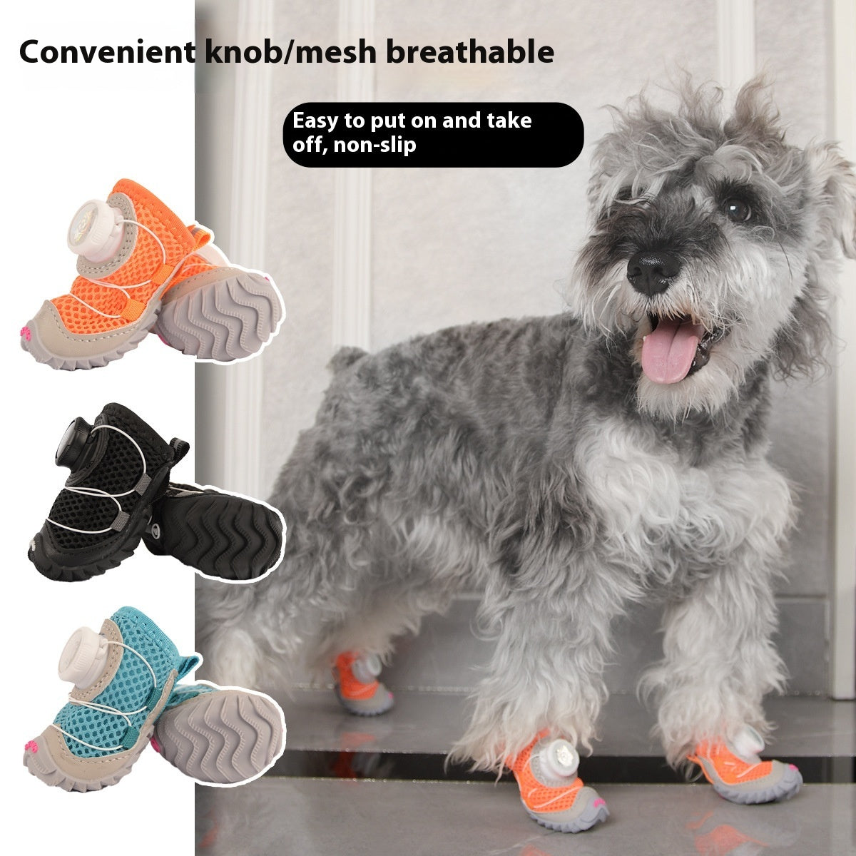 Non-Slip Soft Bottom Dog Shoes for Small Dogs