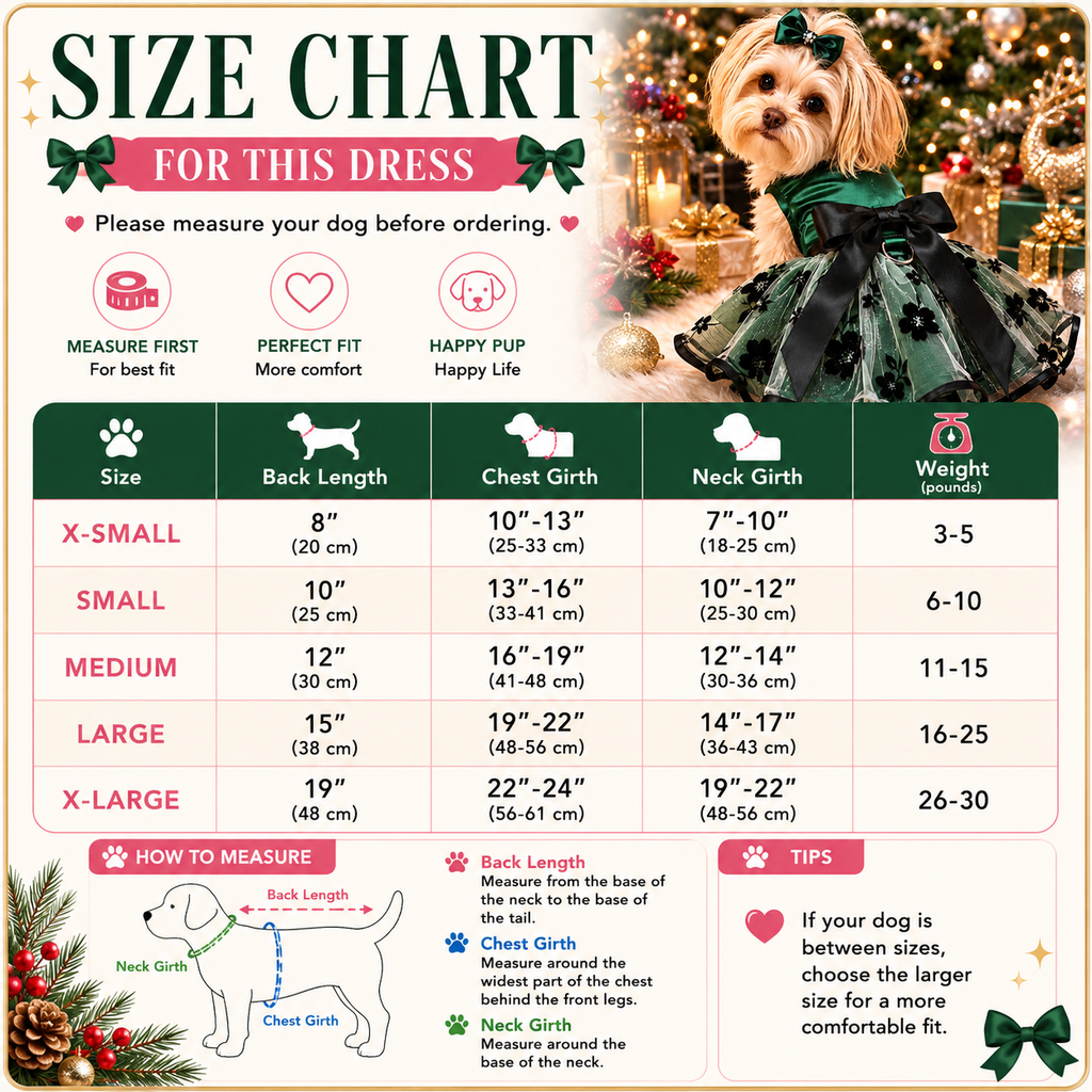 Green and Black Satin Dog Dress