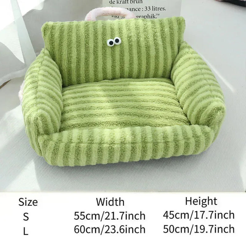 Cat Bed Sofa Winter Warm Foam Neck Pad Nest Beds Pet Deep Sleeping Bed for Small Medium Dogs Comfortable Plush Puppy Supplies