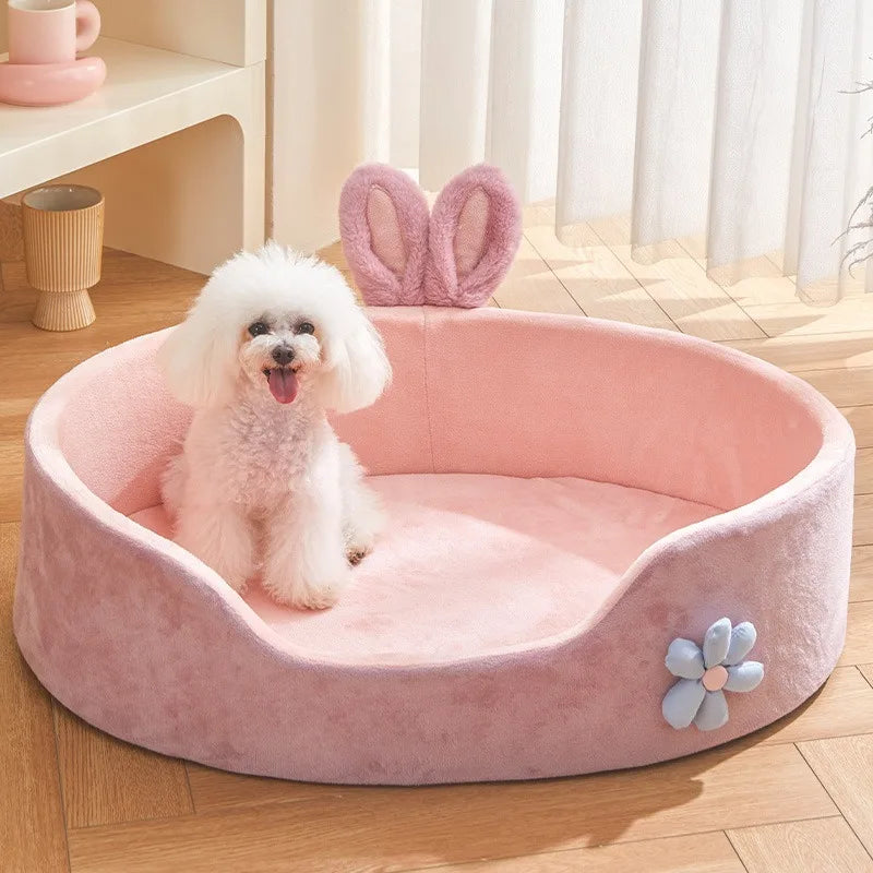 Dog Bed Washable Kennel Four Seasons Pet Large Sofa plus Velvet Thick Deep Sleep Cushion Puppy Mat for Small to Large Dogs