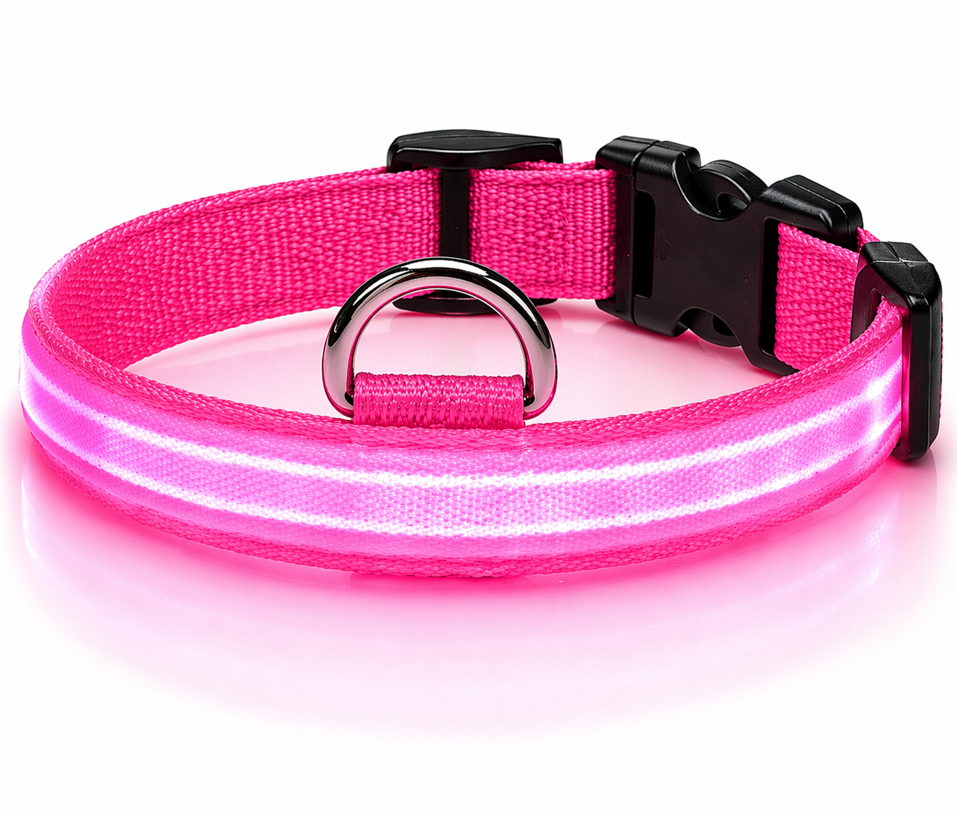 LED Dog Collar Rechargeable – Light Up Pet Collar for Night Safety Walking, Adjustable Waterproof Glow Collar for Small Medium Large Dogs