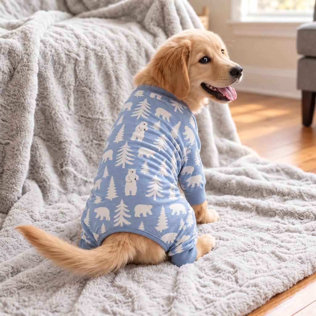 Polar Bear Soft Dog Pajamas by Doggie Design