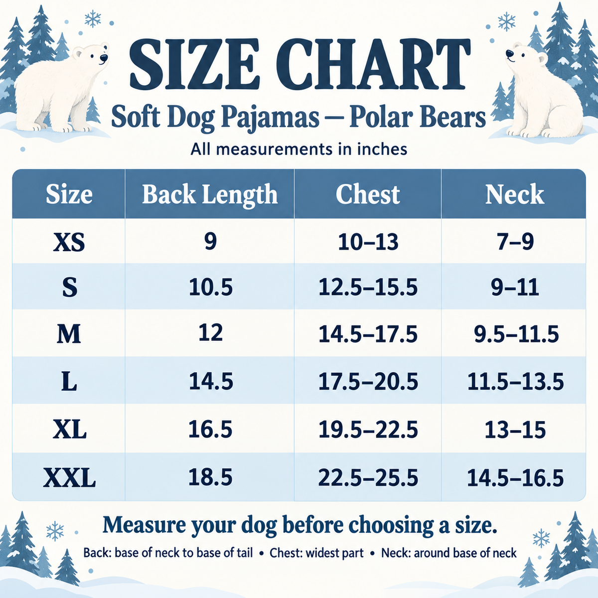 Polar Bear Soft Dog Pajamas by Doggie Design