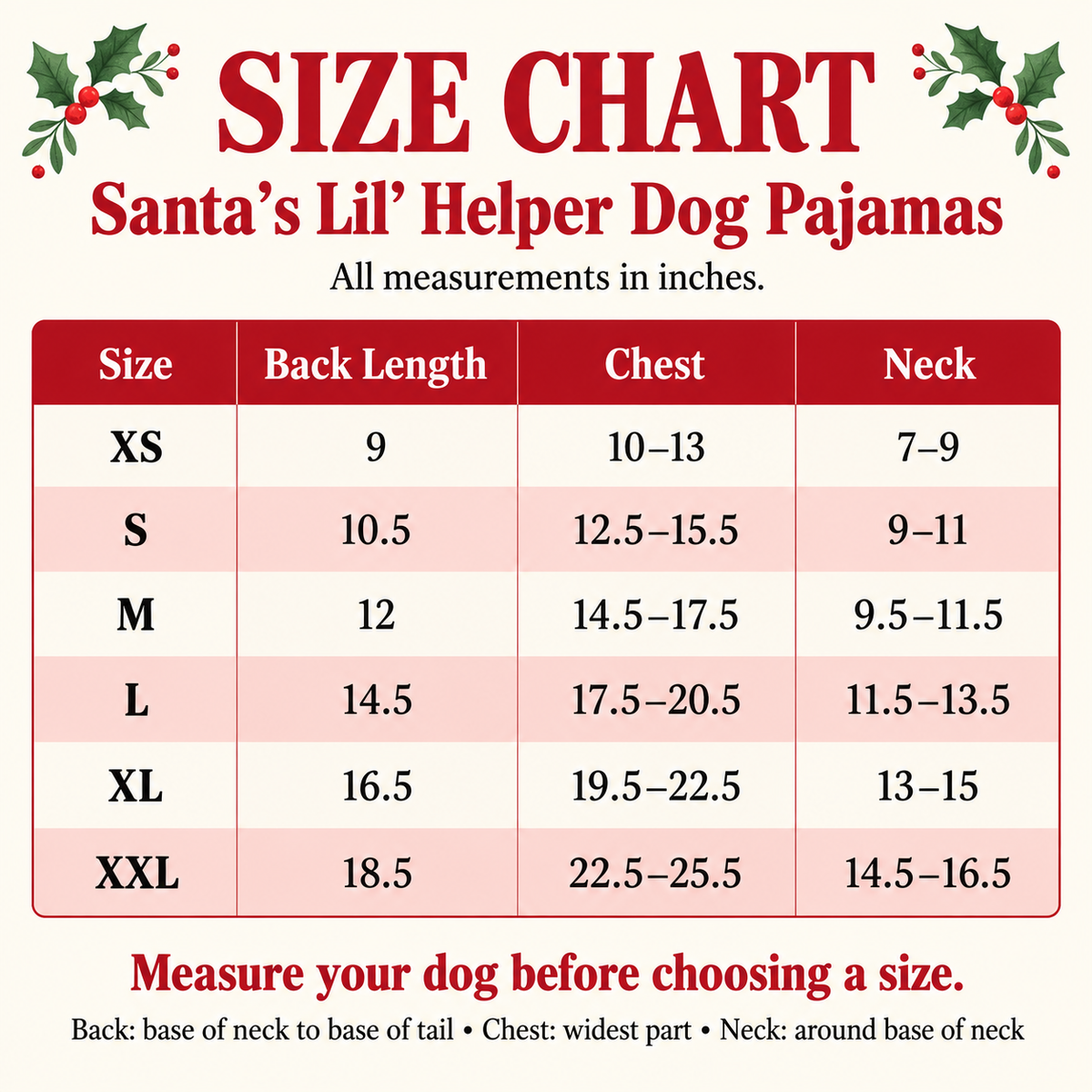 Santa’s Lil’ Helper Christmas Dog Pajamas