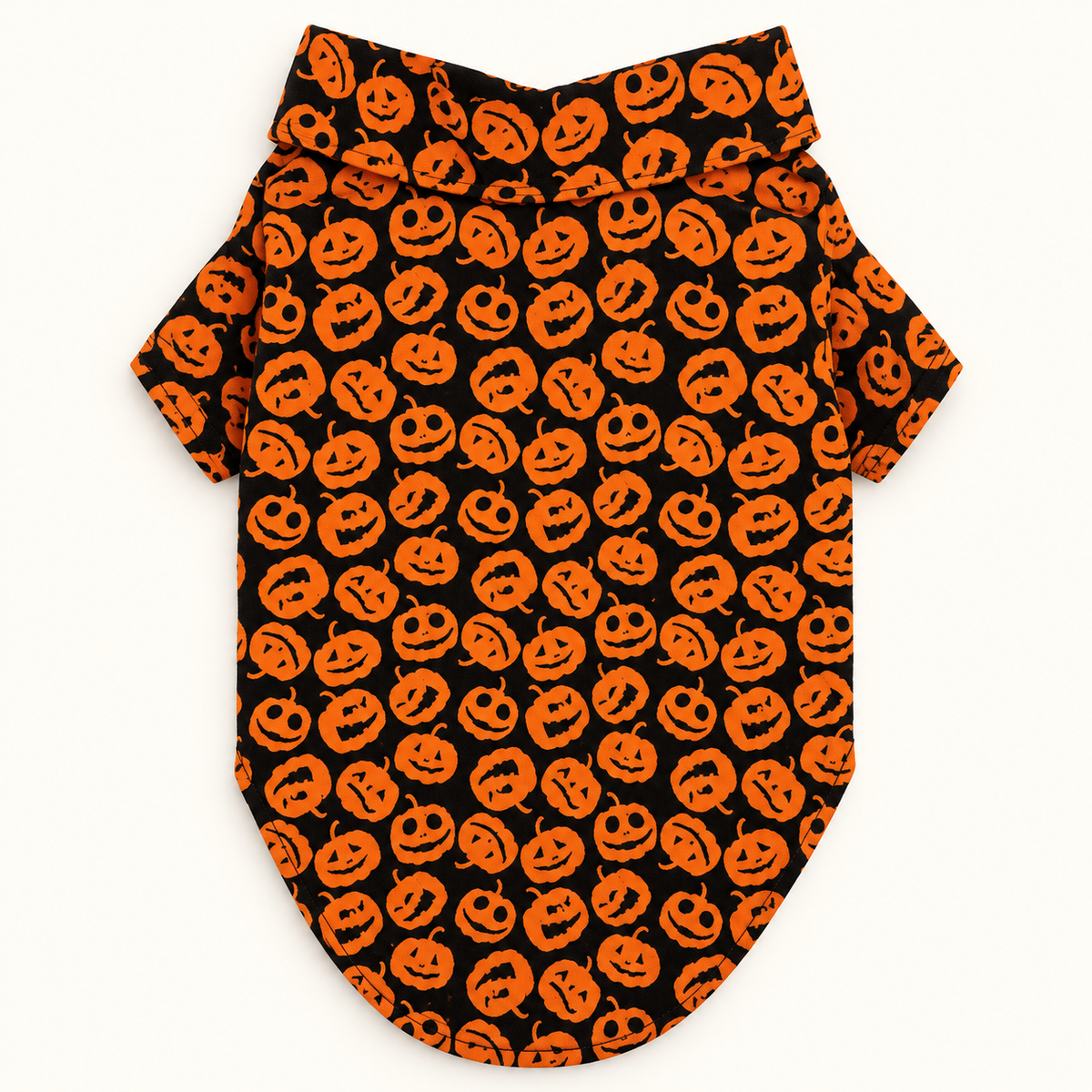 Jack-o’-Lantern Halloween Dog Camp Shirt