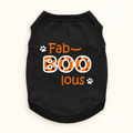 Fab-BOO-lous Halloween Dog Shirt – Black