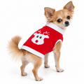 Red Rudolph Cotton Holiday Dog Sweater