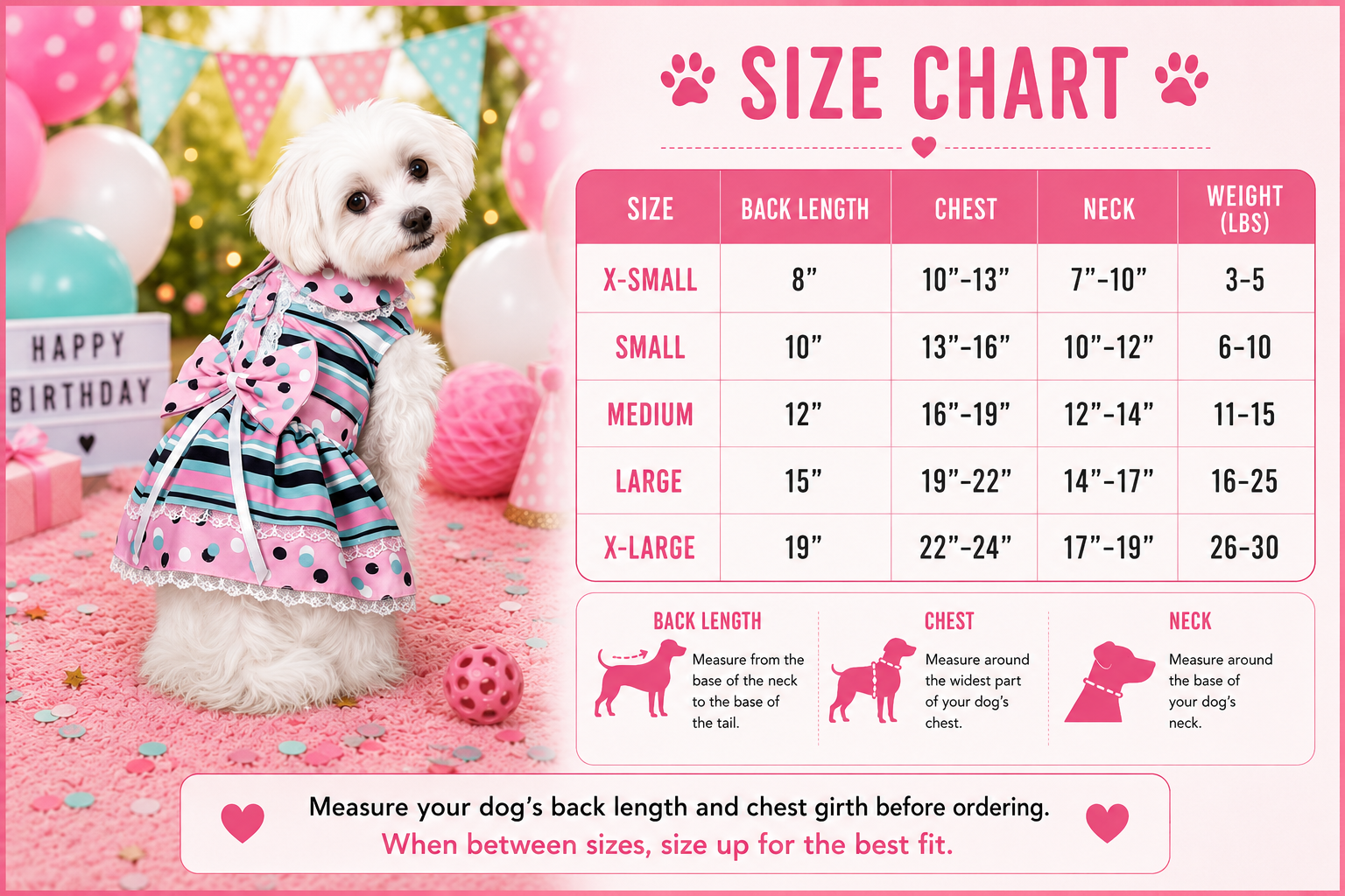 Dots & Stripes Harness Dress – Pink & Teal