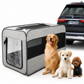 Foldable Pet Car Carrier Cage