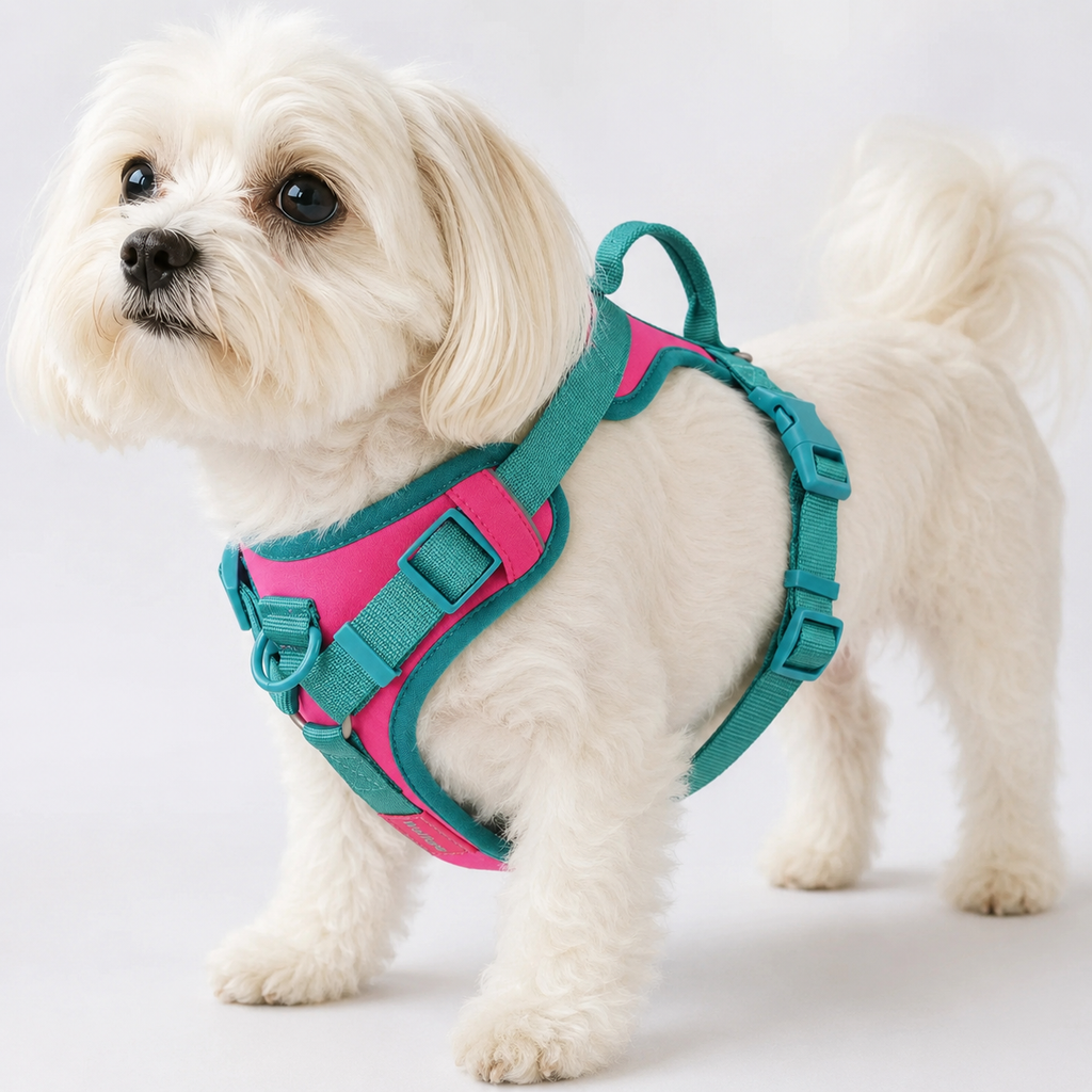 Splicing Colors No-Pull Dog Harness – Breathable Adjustable Vest for Small to Large Dogs