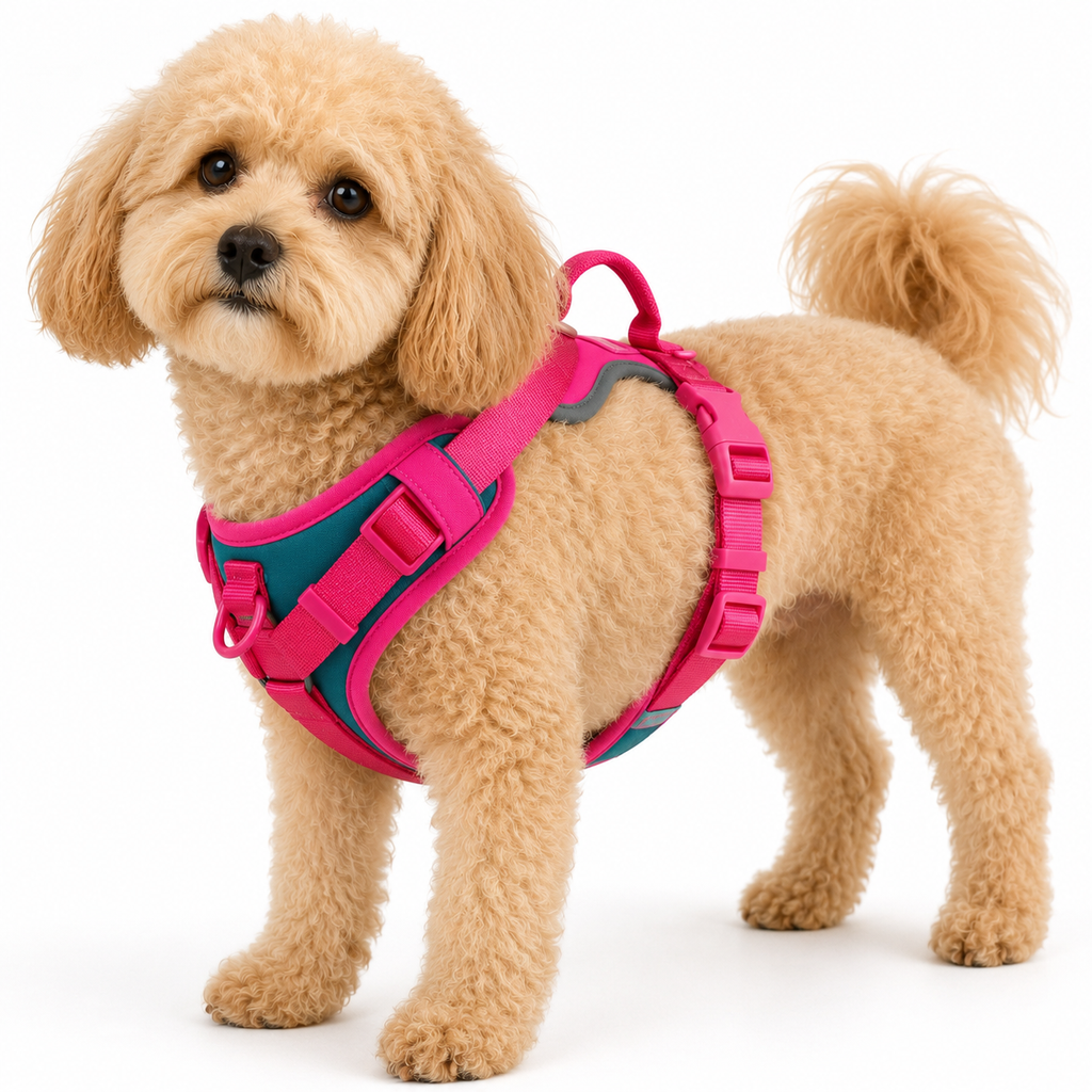 Splicing Colors No-Pull Dog Harness – Breathable Adjustable Vest for Small to Large Dogs
