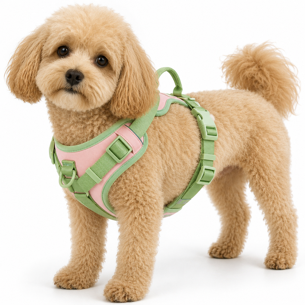 Splicing Colors No-Pull Dog Harness – Breathable Adjustable Vest for Small to Large Dogs