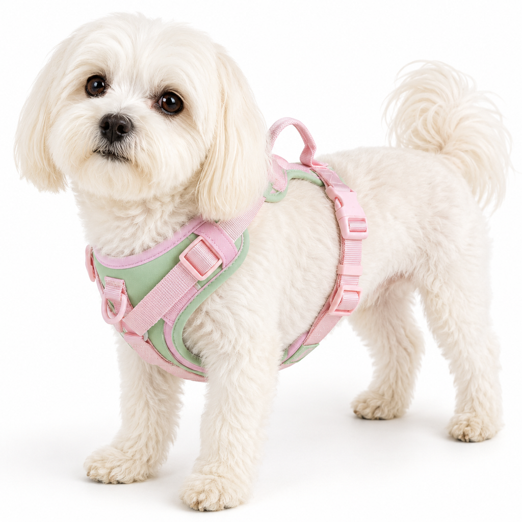 Splicing Colors No-Pull Dog Harness – Breathable Adjustable Vest for Small to Large Dogs