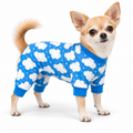 CuddlePup Dog Pajamas – Fluffy Clouds Blue