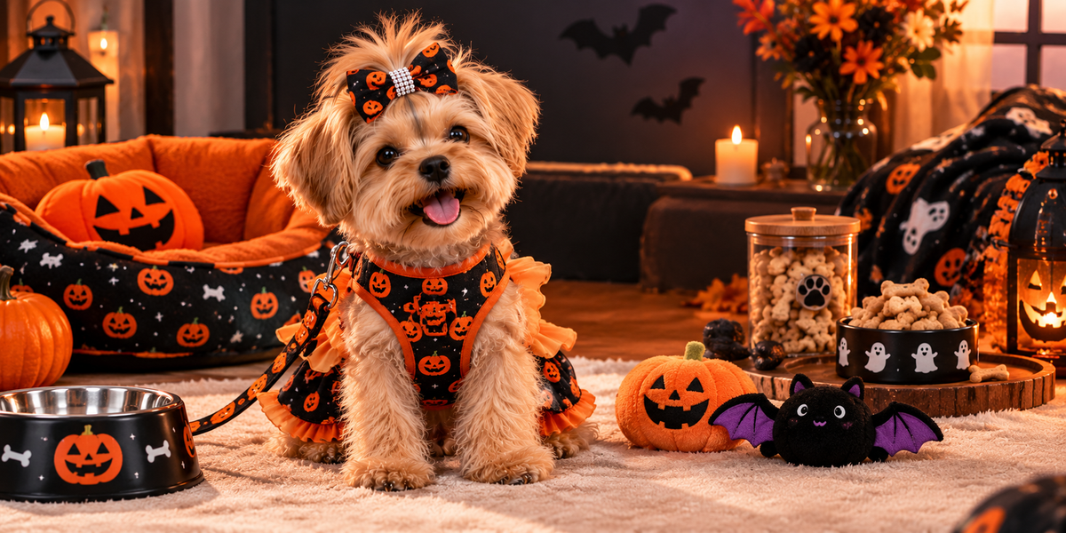 The Halloween collection, styled for the whole pack