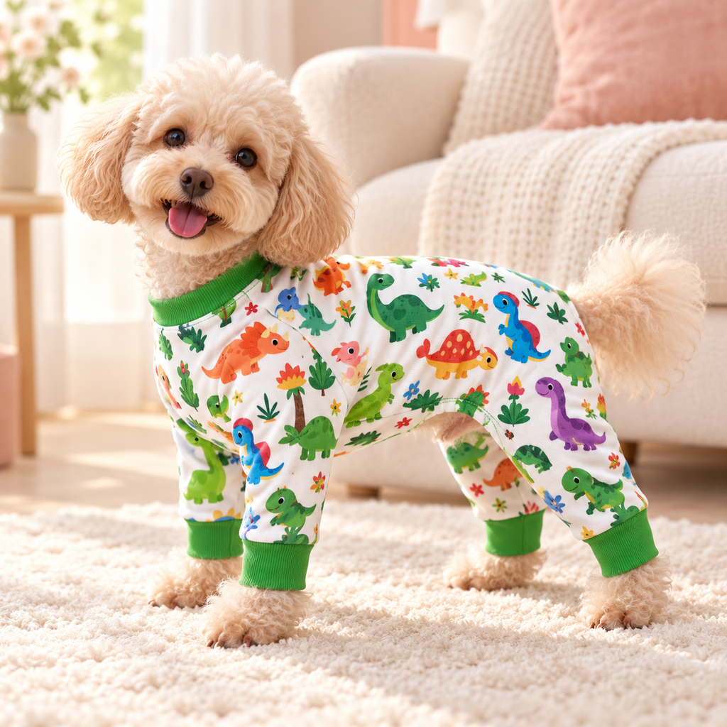 Doggie Design Soft Dog Pajamas – Dinos