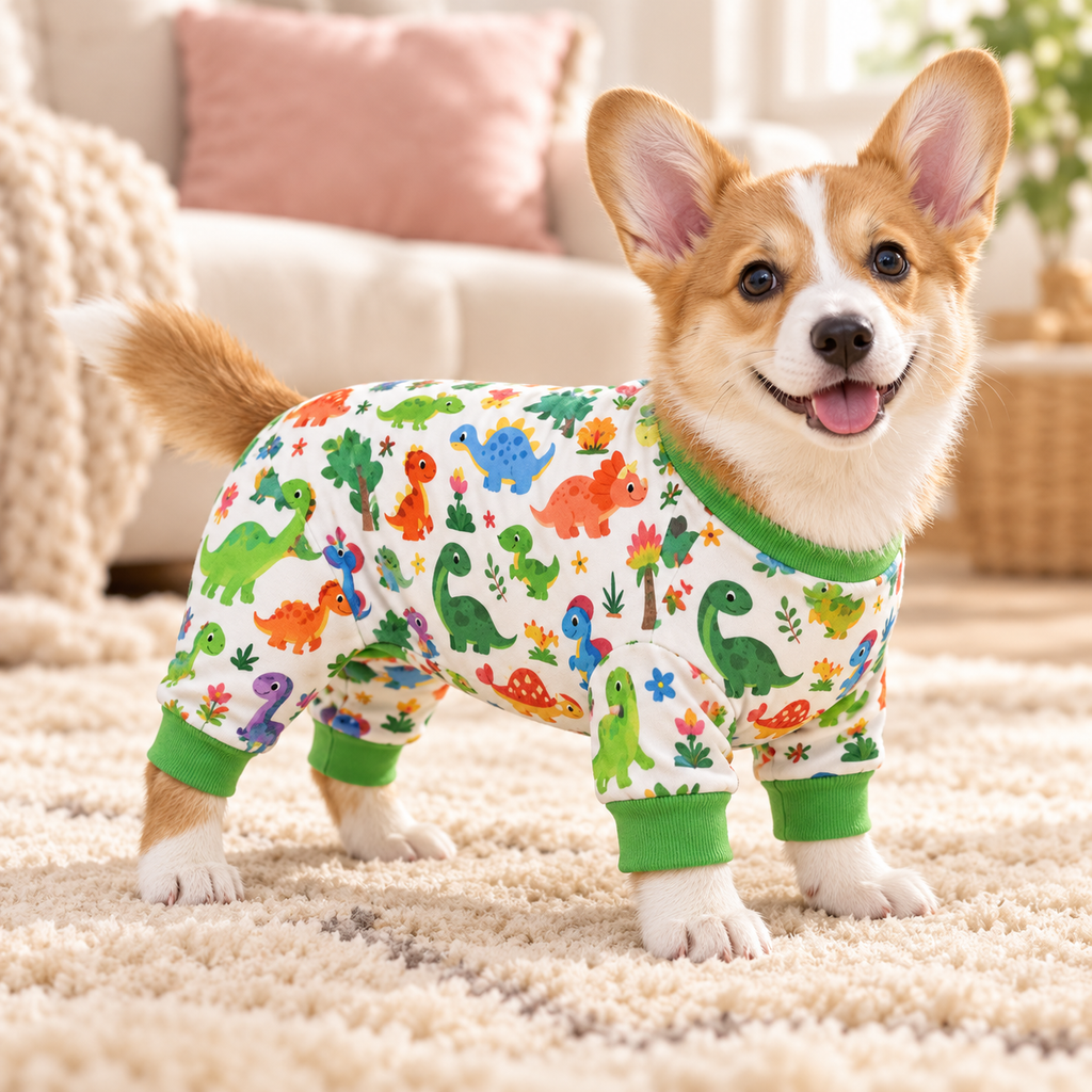 Doggie Design Soft Dog Pajamas – Dinos