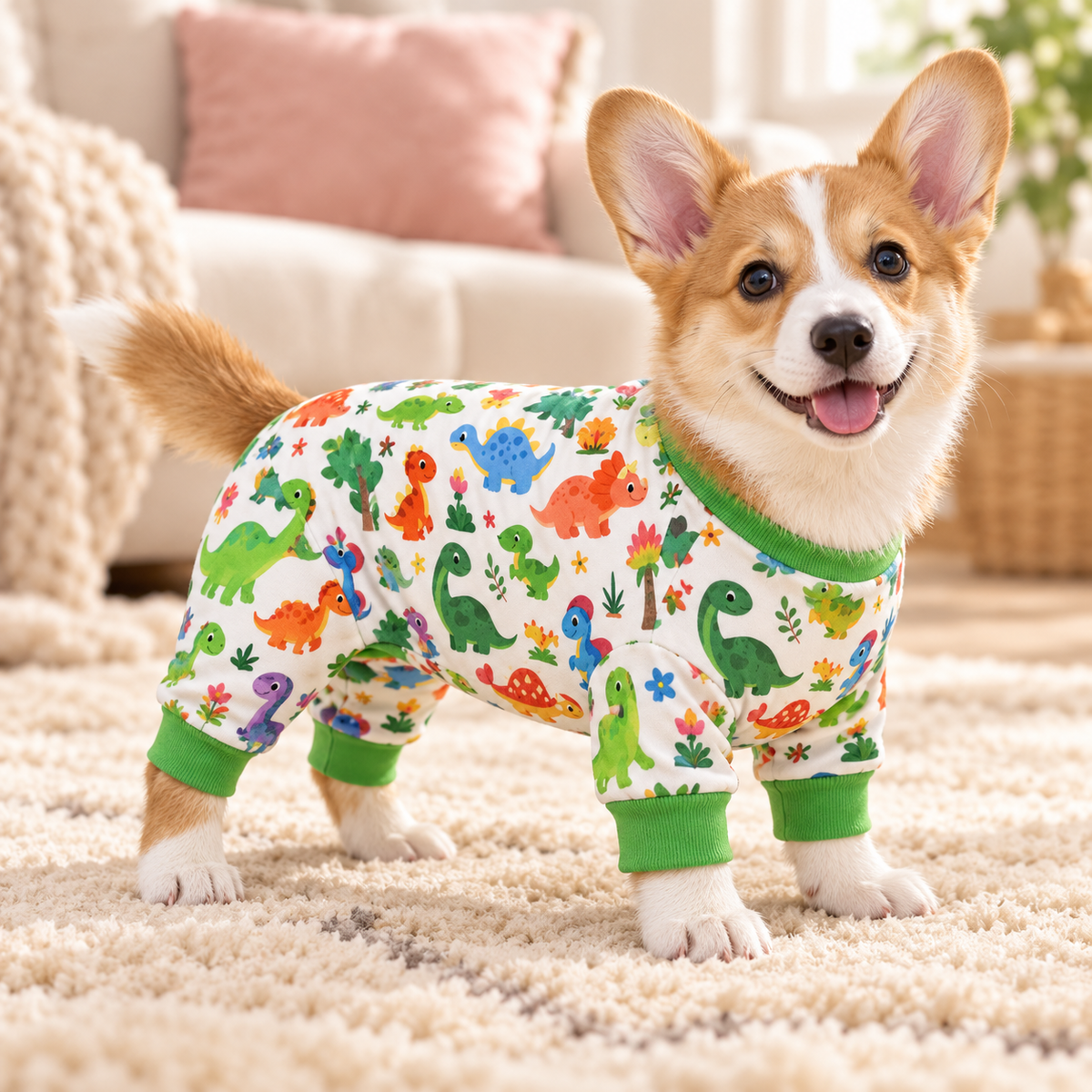 Doggie Design Soft Dog Pajamas – Dinos