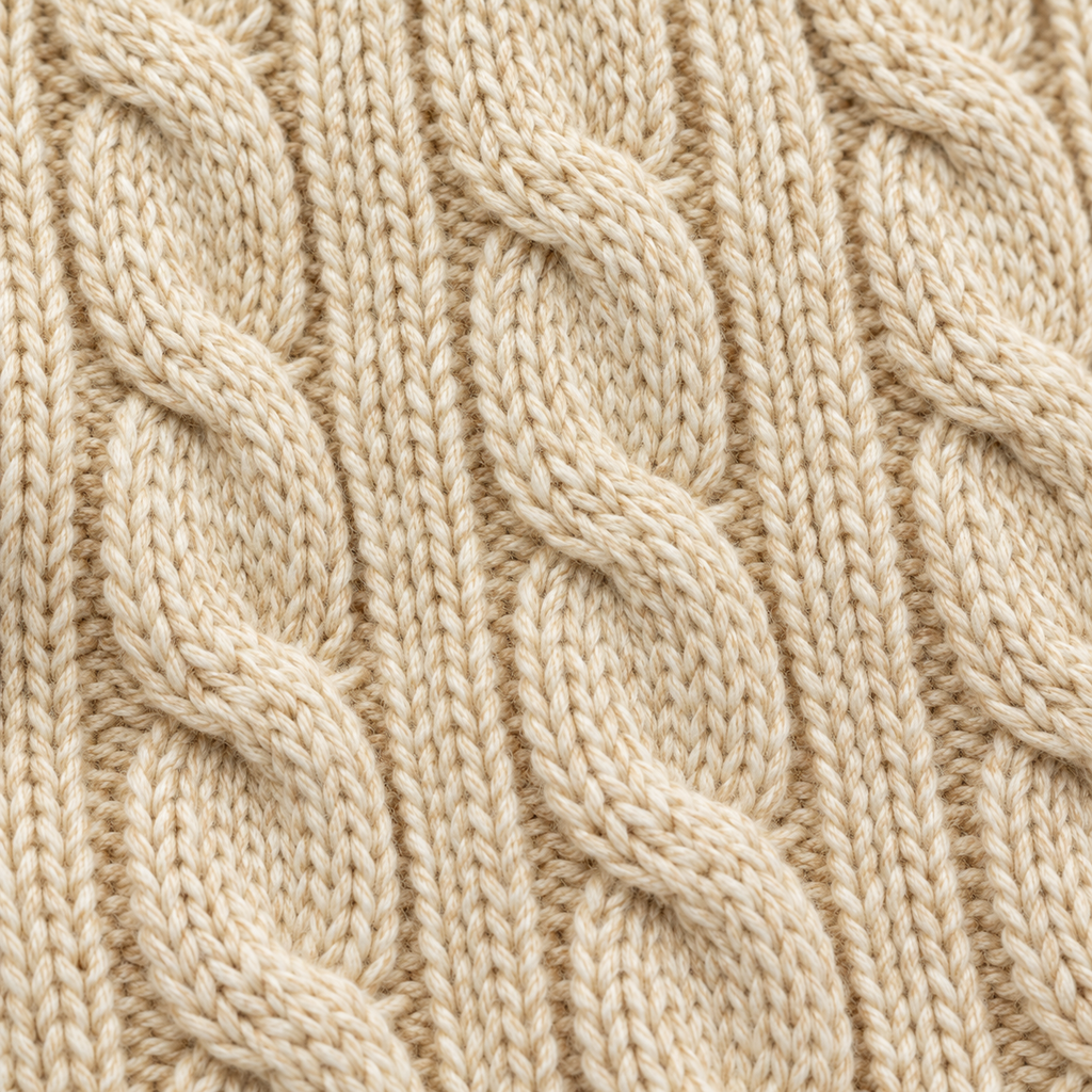 Cotton Cable Knit Dog Sweater – Oatmeal
