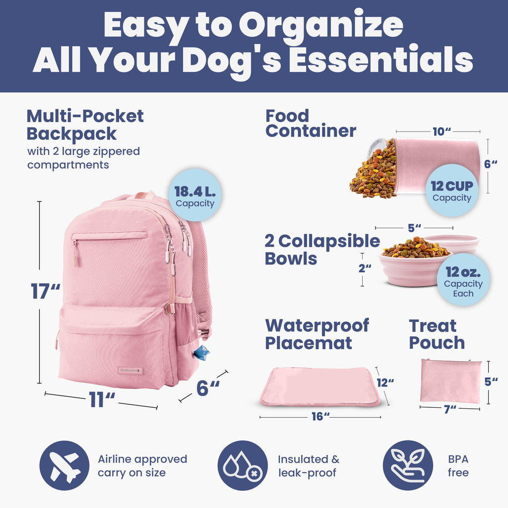 The Original Doggy Bag® Backpack for Dog Supplies (Personalize it!)