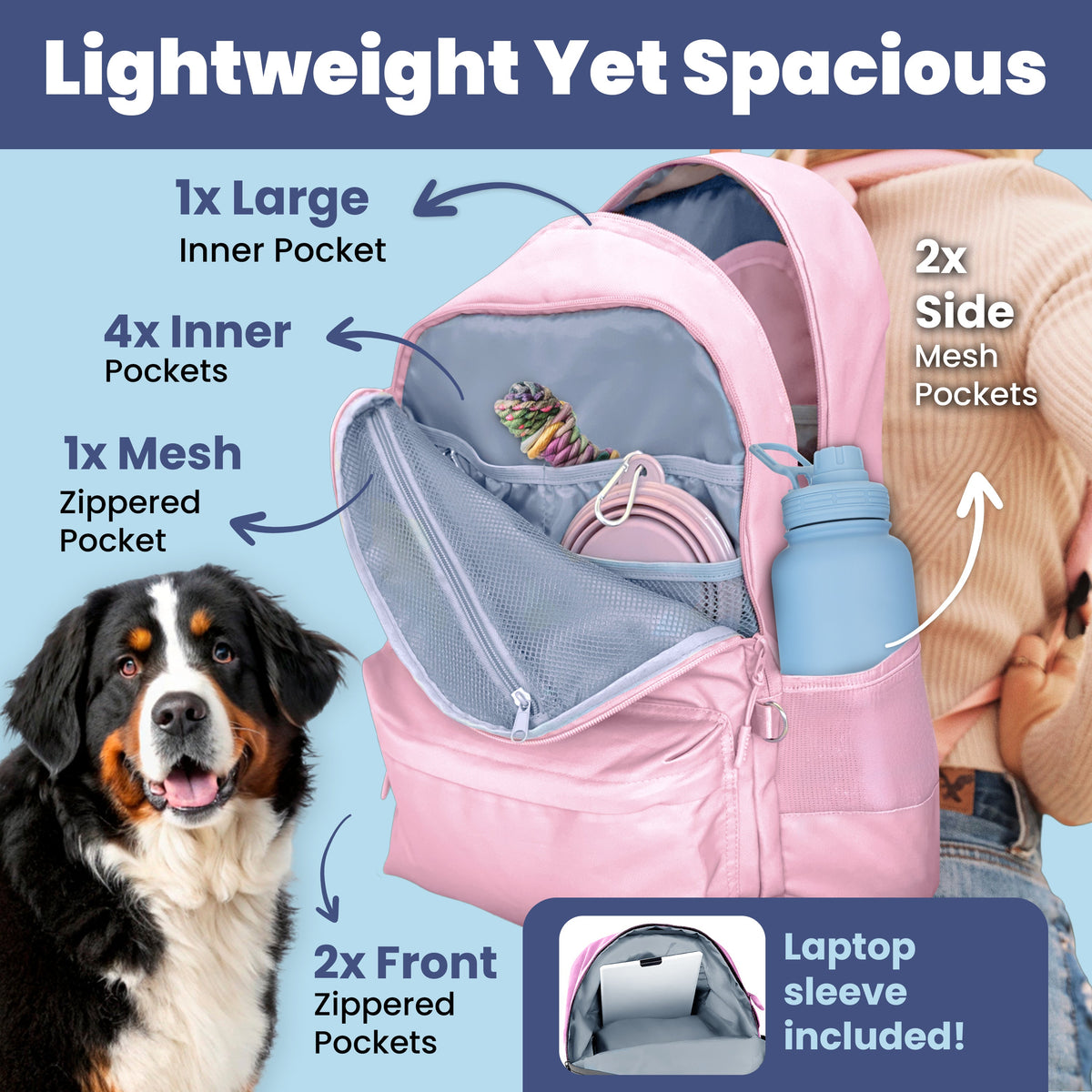 The Original Doggy Bag® Backpack for Dog Supplies (Personalize it!)