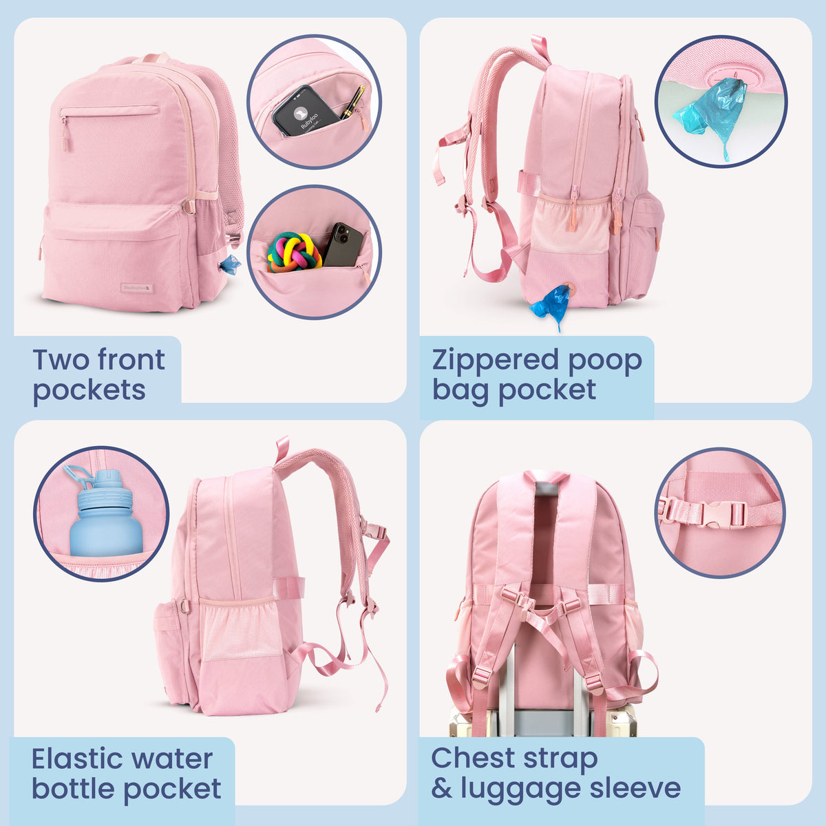 The Original Doggy Bag® Backpack for Dog Supplies (Personalize it!)