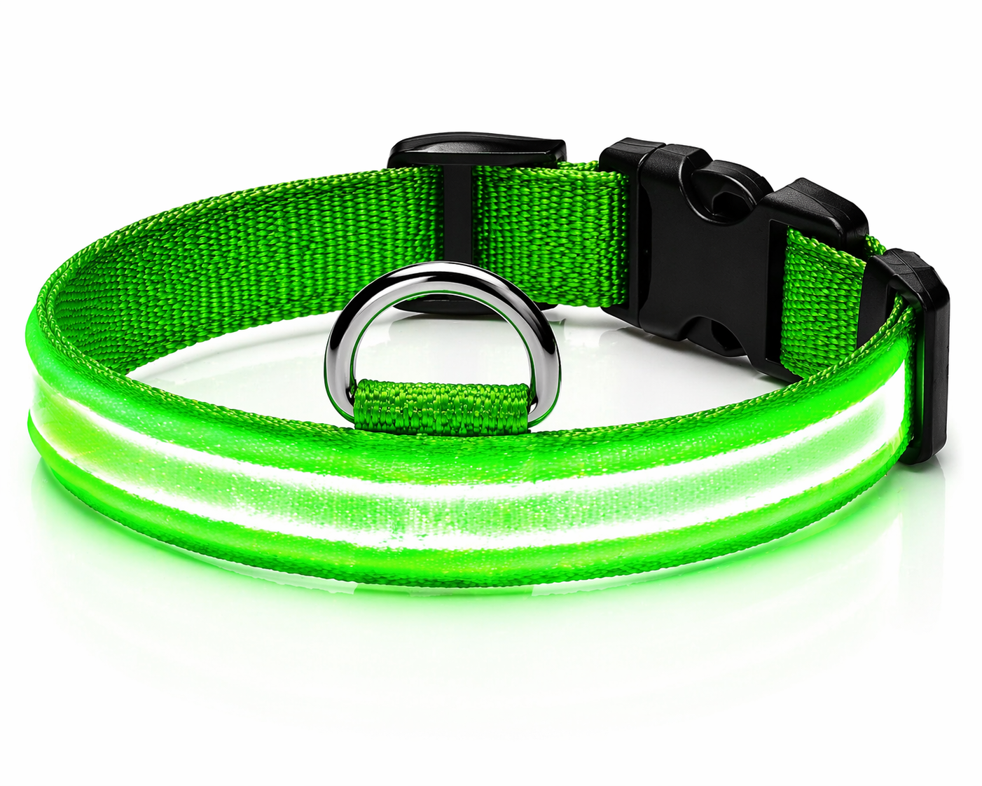 LED Dog Collar Rechargeable – Light Up Pet Collar for Night Safety Walking, Adjustable Waterproof Glow Collar for Small Medium Large Dogs