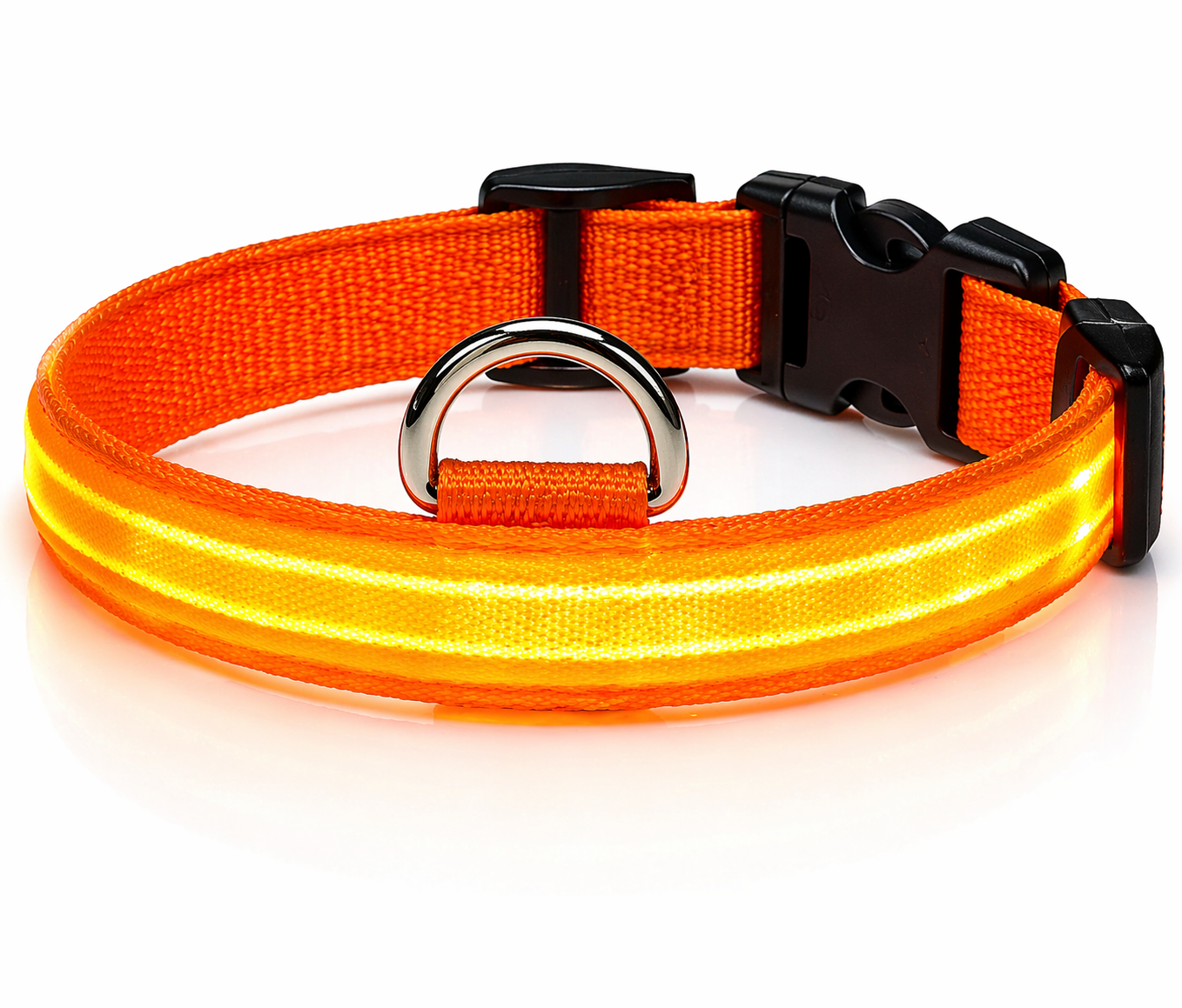 LED Dog Collar Rechargeable – Light Up Pet Collar for Night Safety Walking, Adjustable Waterproof Glow Collar for Small Medium Large Dogs