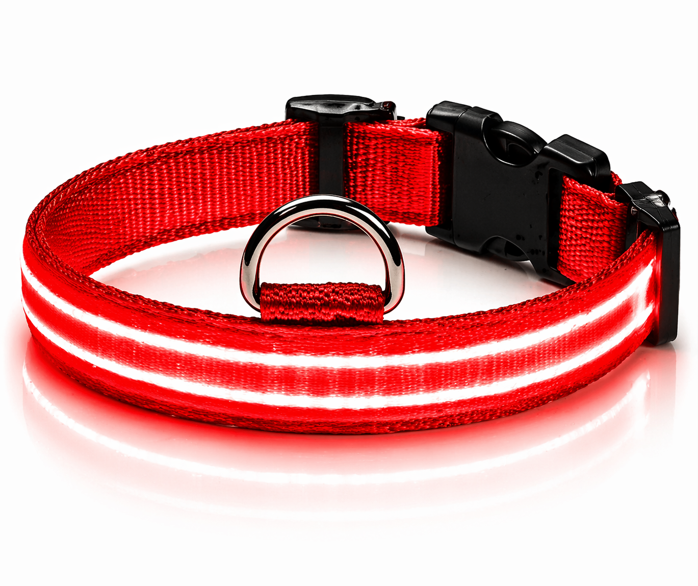 LED Dog Collar Rechargeable – Light Up Pet Collar for Night Safety Walking, Adjustable Waterproof Glow Collar for Small Medium Large Dogs