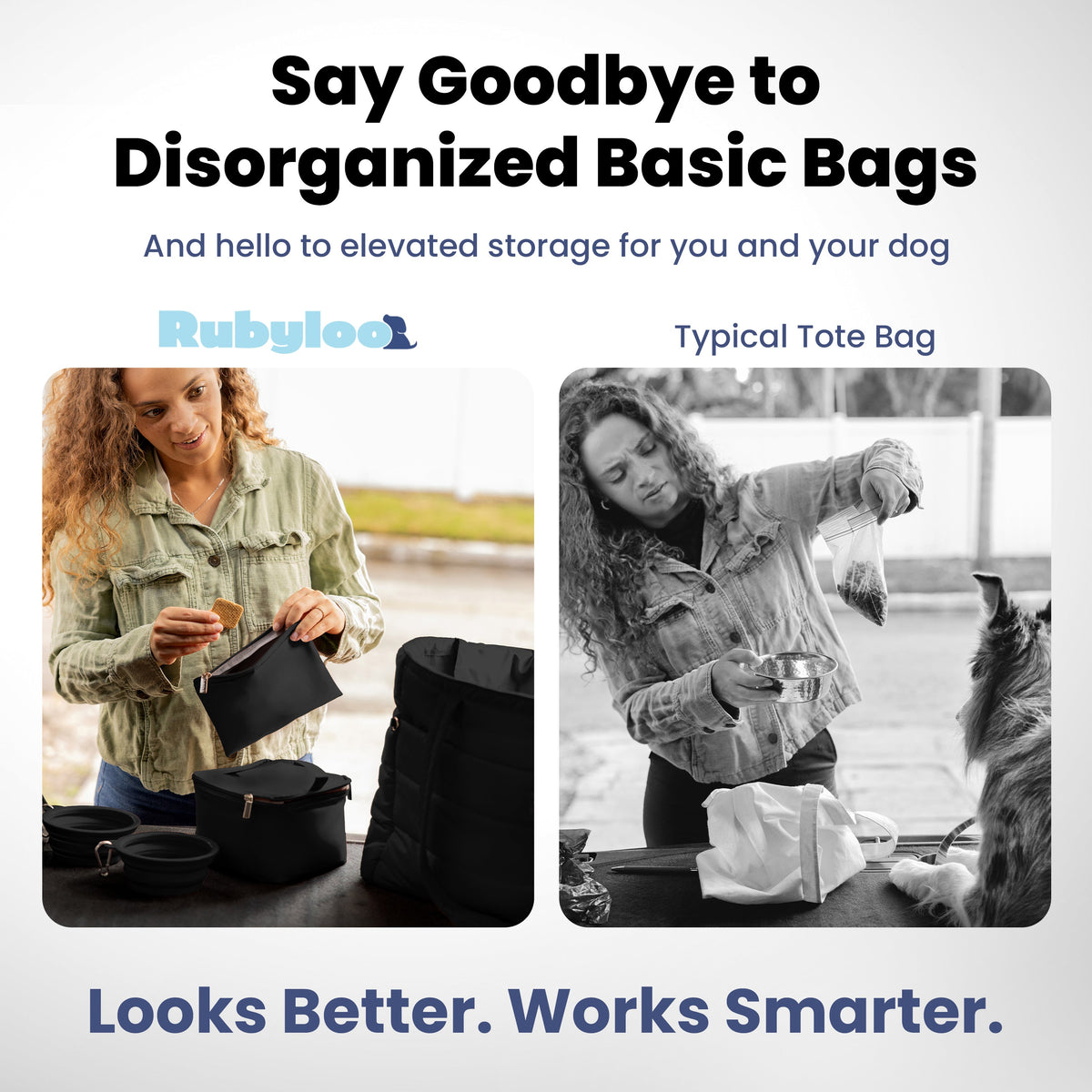 Puffer Dog Travel Bag for Dog Moms