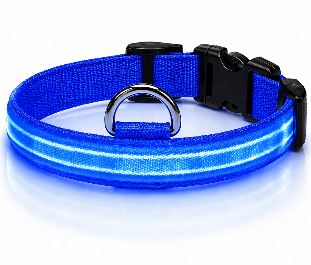 LED Dog Collar Rechargeable – Light Up Pet Collar for Night Safety Walking, Adjustable Waterproof Glow Collar for Small Medium Large Dogs