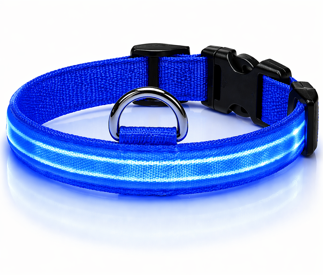 LED Dog Collar Rechargeable – Light Up Pet Collar for Night Safety Walking, Adjustable Waterproof Glow Collar for Small Medium Large Dogs
