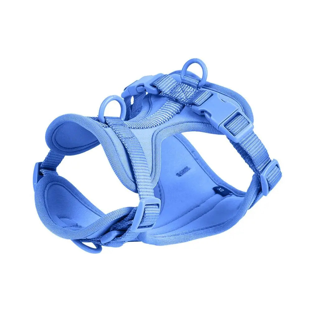 Candy Color Reflective Dog Harness Vest – Adjustable PVC Chest Strap for Outdoor Walking
