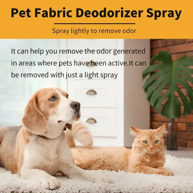 Pet Deodorant Spray – Indoor Air Freshener & Long-Lasting Odor Eliminator for Dogs & Cats (120ml)