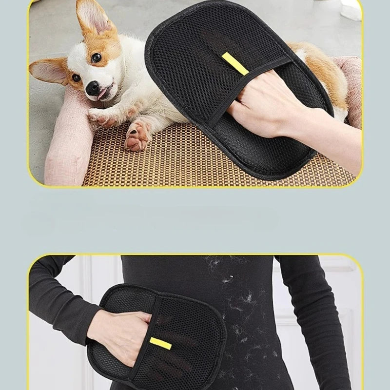 Pet Hair Remover Glove – Portable Washable Lint & Fur Remover for Clothes & Furniture