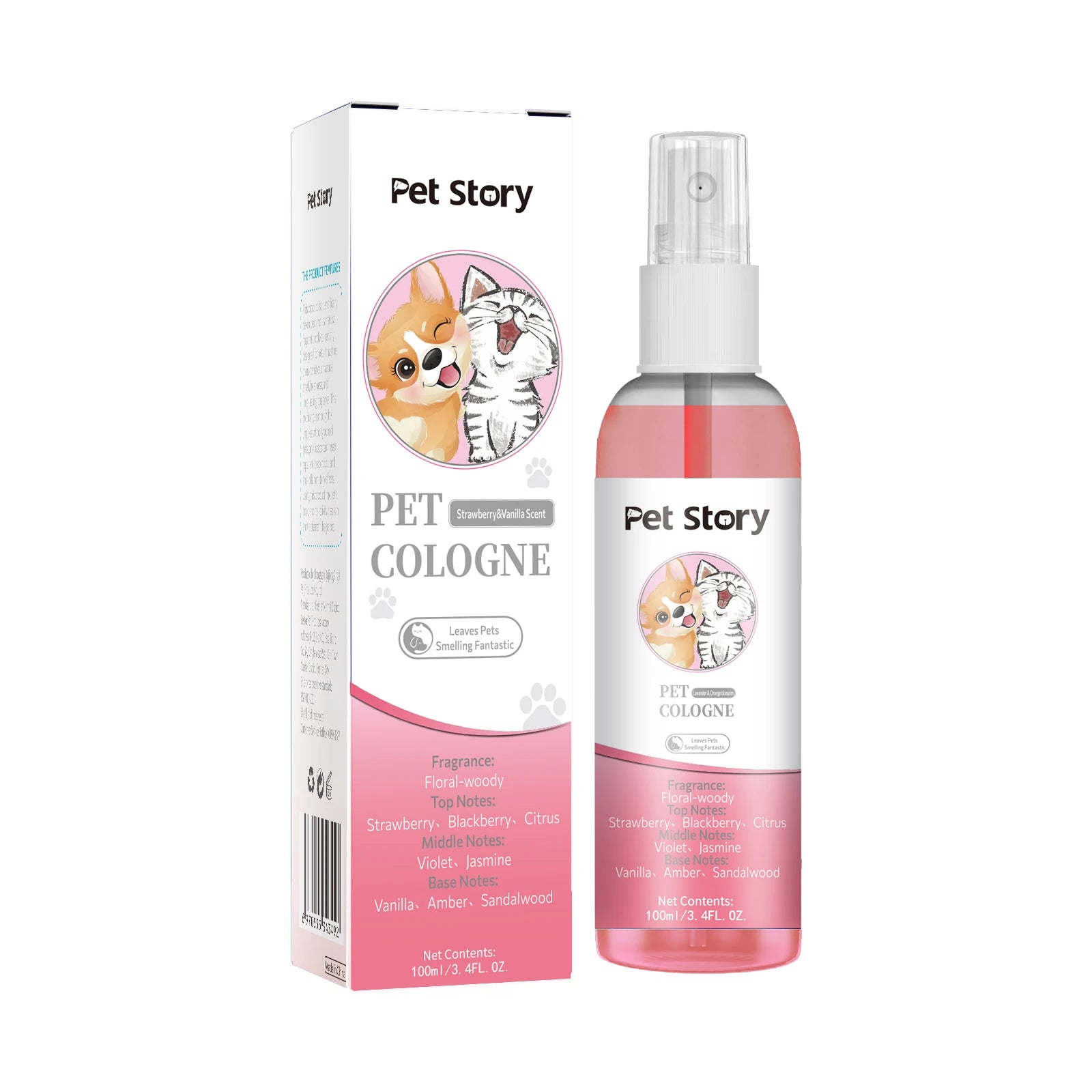 Premium Pet Grooming Spray – Cologne, Deodorizer, Shampoo, Eye & Ear Care for Dogs & Cats