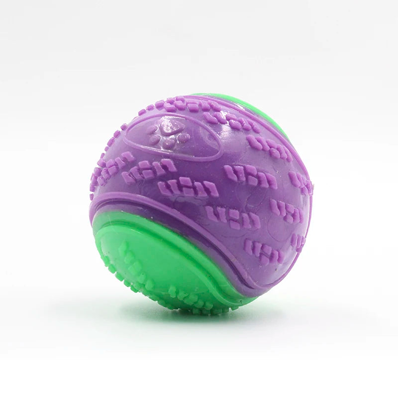 Squeaky TPR Dog Ball Toy – Teeth Cleaning Bite-Resistant Interactive Ball