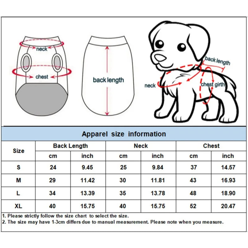 Cozy Printed Winter Dog Pajamas for Small Dogs