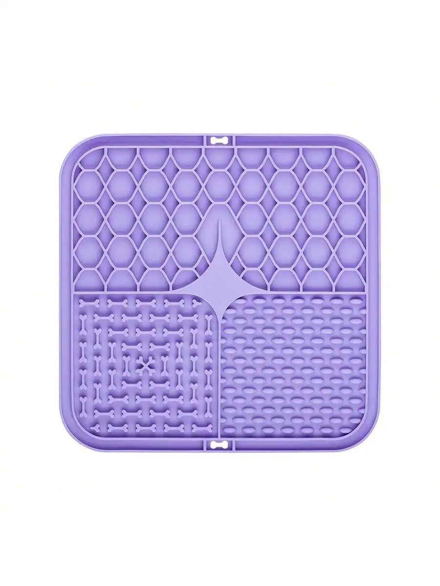 Pet Licking Tray Slow Feeder Mat – Anti-Choking Silicone Feeding Pad for Dogs & Cats